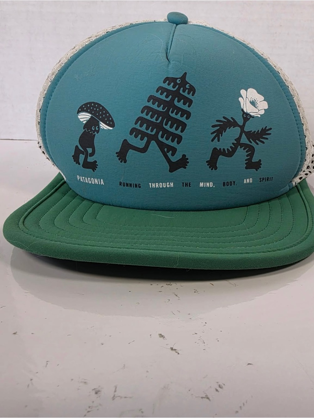 Patagonia Duckbill Trucker Hat - Trail Trotters: Subtidal Blue